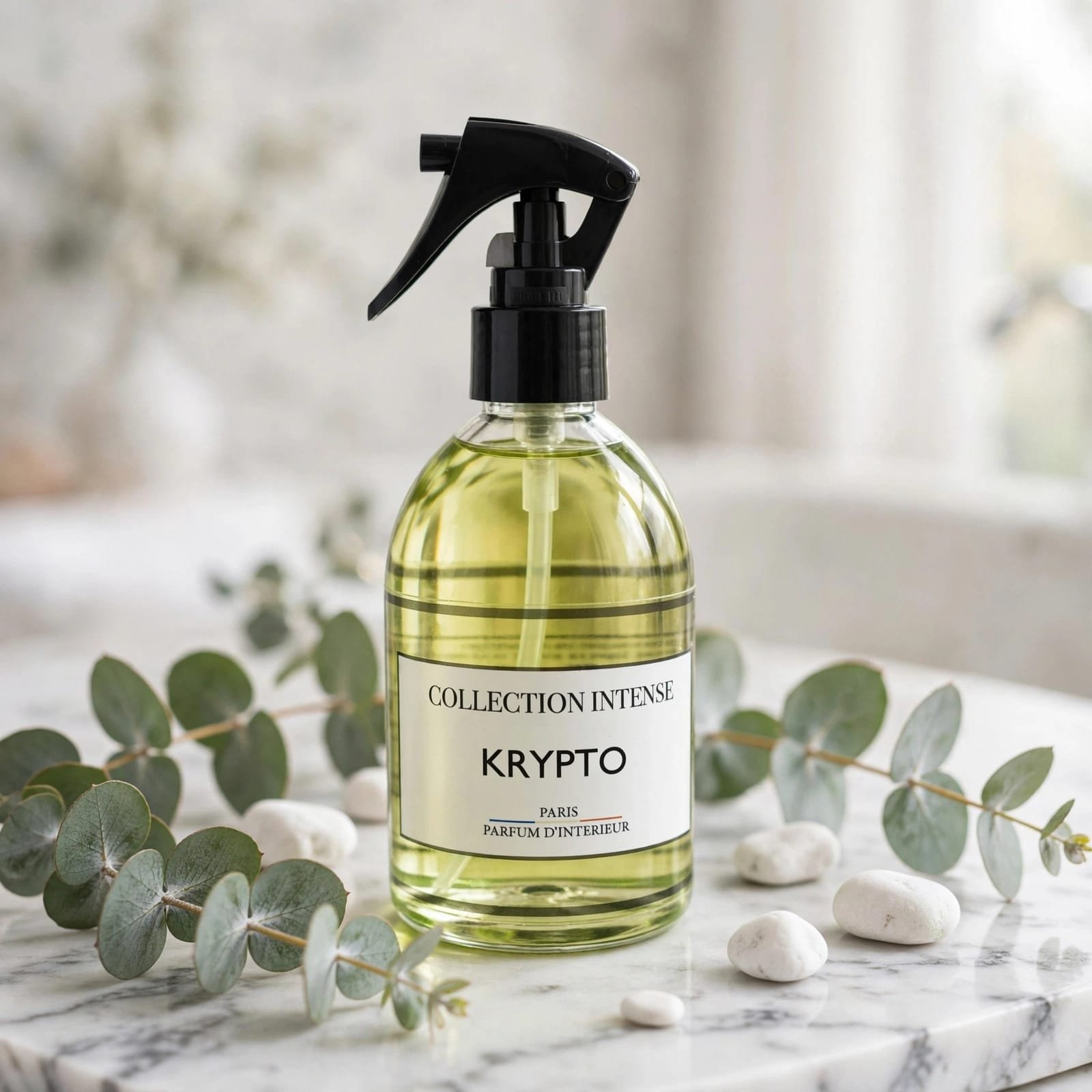 Spray textile Krypto collection intense – vêtements canapé lit voiture